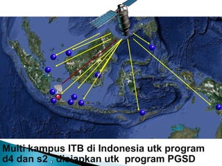 Multi kampus  ITB di Indonesia  utk program d4 dan s2   , disiapkan utk  program PGSD ‏ 