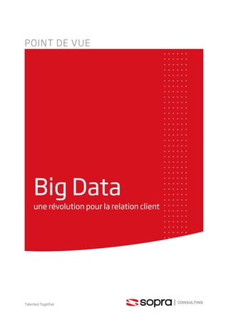 Talented Together
POINT DE VUE
Big Data
une révolution pour la relation client
 