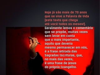 Palavra de Vida - Agosto de 2016