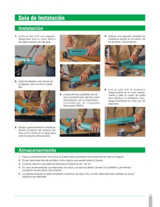 Sistemas de

     Canales y Bajantes PAVCO
44
 