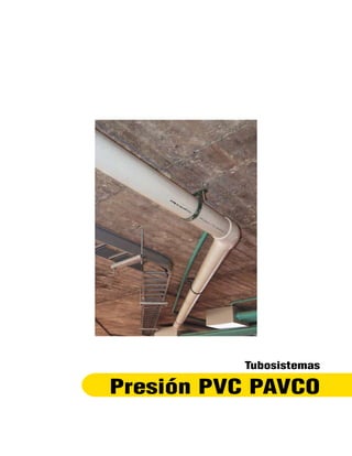 Descripción




    Los Tubosistemas PVC Presión de PAVCO son fabricados de
    PVC ( Policloruro de Vinilo).

    Los Tubosistemas PVC Presión PAVCO están diseñados para
    transportar agua para consumo humano a presión.

    Este material garantiza la conservación de la calidad del agua
    ya que ha sido verificado de acuerdo a la ANSI/NSF 61:02 sin
    exceder los valores máximos de aluminio, antimonio, cobre,
    arsénico, bario, cadmio, cromo, plomo, mercurio, níquel,
    selenio y plata que establece el decreto 1575 de 2007 y la
    resolución 1575 de 2007. Además la resina de PVC con que
    se fabrica ha sido certificada de tal forma que el cloruro de
                                                                       Normas
    vinilo monómero residual es menor a 3,2mg/kg                     Los Tubosistemas PVC Presión PAVCO son fabricados
                                                                     bajo las normas NTC 382, Tubos de Policloruro de Vinilo
    Los Tubosistemas PVC presión de PAVCO son fabricados para        (PVC) clasificados según la Presión ( serie RDE), NTC 1339
    se unidos con cemento solvente. Los tubos vienen de extremo      Accesorios de Poli(Cloruro de Vinilo) (PVC) Schedule 40 y NTC
   liso y los accesorios con campana.                               576 para la soldadura.
 