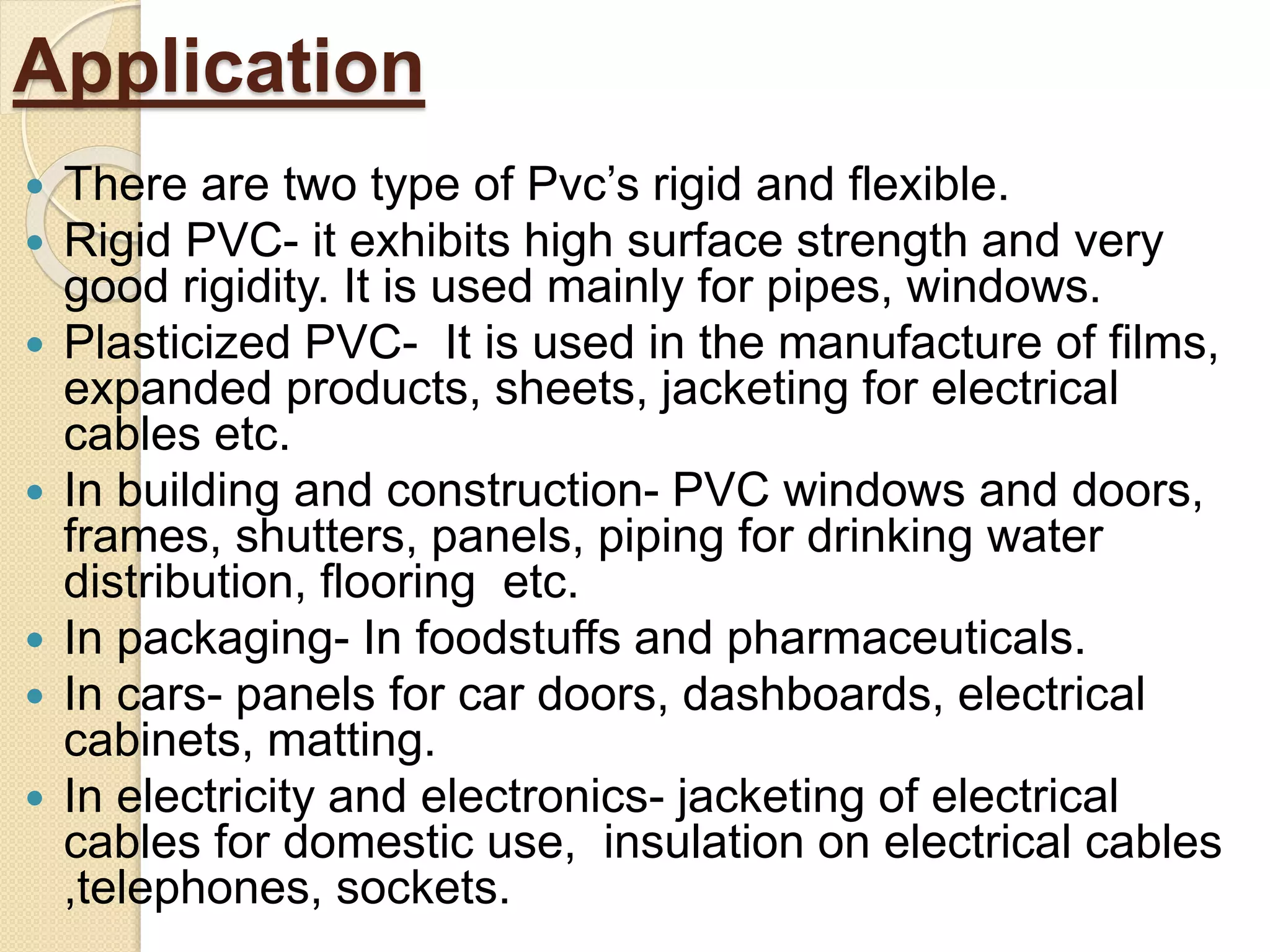 Polyvinylchloride(PVC). | PPTX