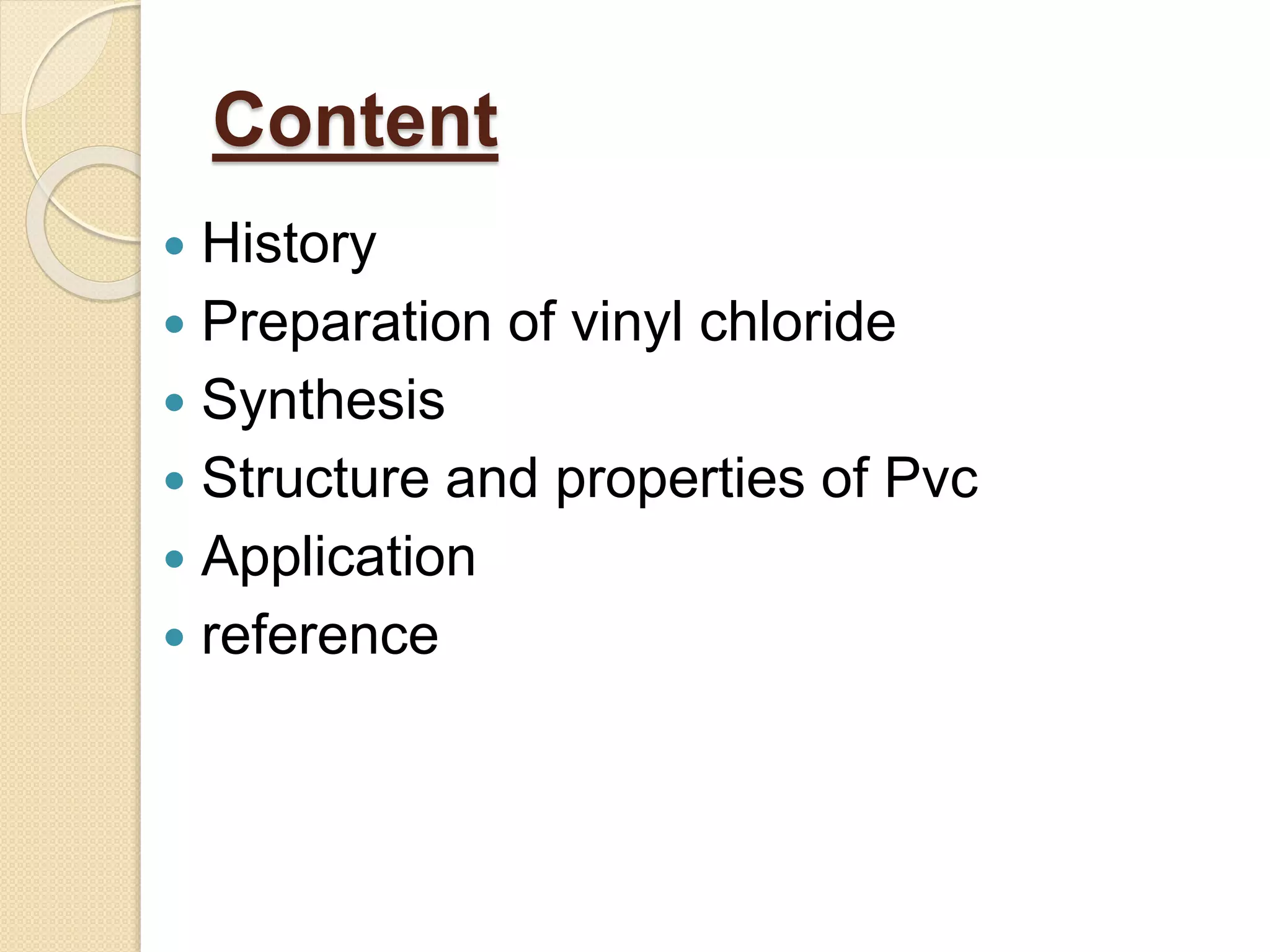 Polyvinylchloride(PVC). | PPTX