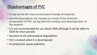 Pvc Disadvantages Pvc | PPTX