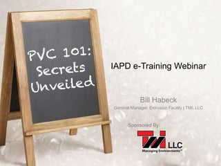IAPD e-Training Webinar

Sponsored By:

 