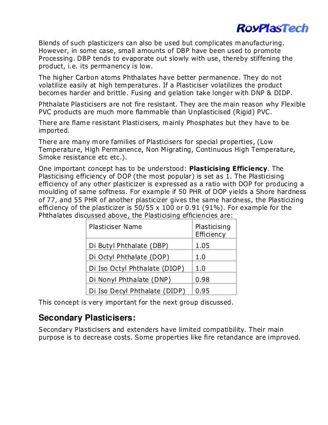 Pvc compounding ingredients, The essential Ingredients