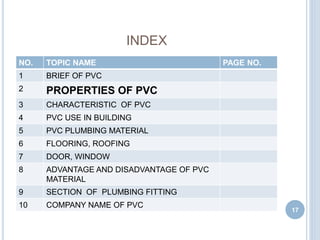 Pvc Disadvantages Pvc | PPTX