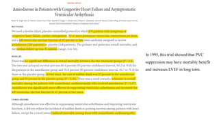 In 1995, this trial showed that PVC
suppression may have mortality benefit
and increases LVEF in long term.
 
