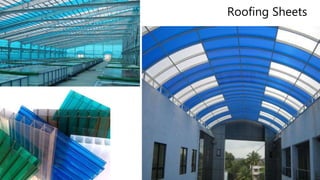 Use of Plastic, PVC, FRP in Architecture and Construction industry | PPTX