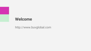 Welcome
http://www.buvglobal.com
 