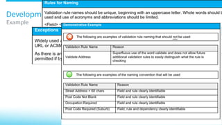 Example
Development Standards
 