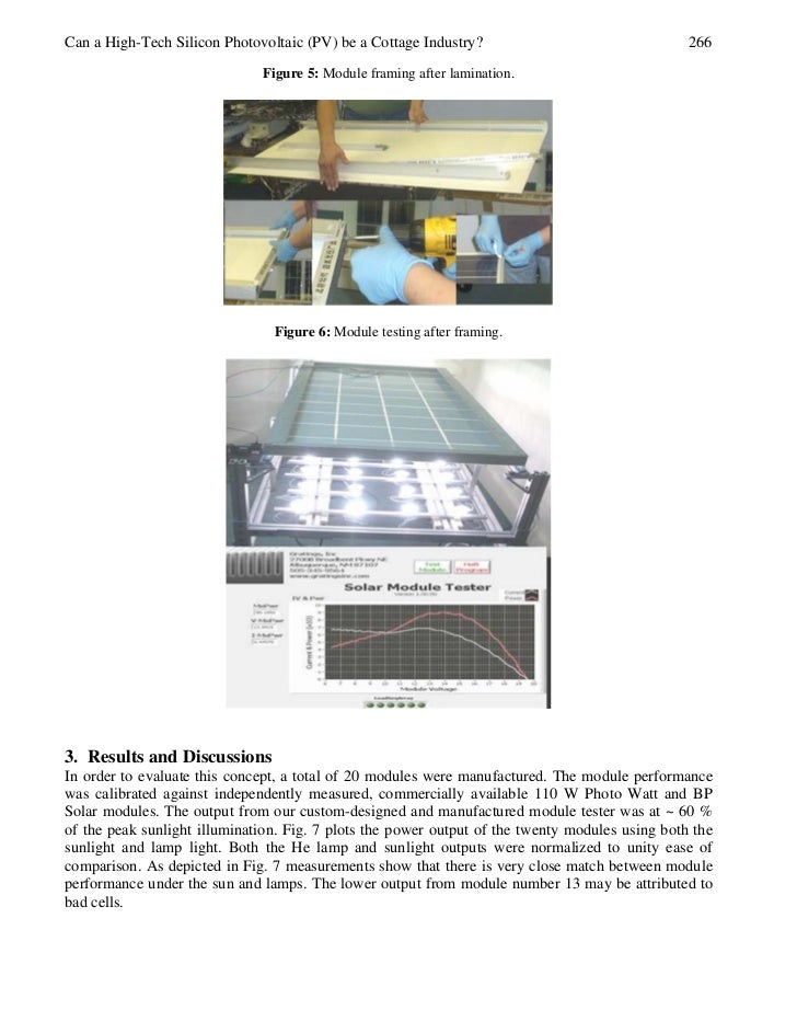 Pv Cottage Industry In Malaysia