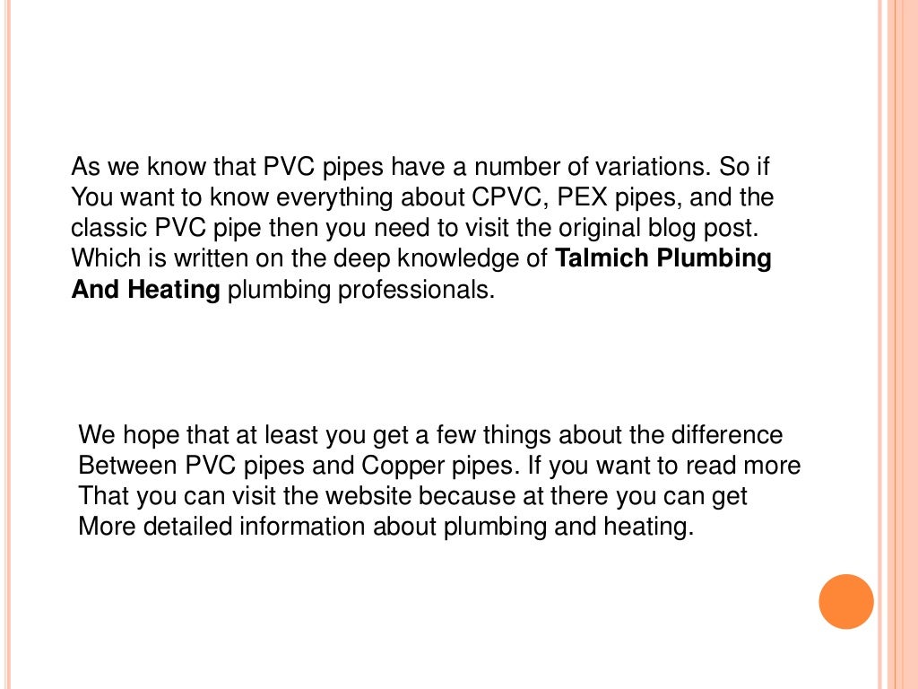 PVC Pipe vs. Copper Pipe Which One is Better