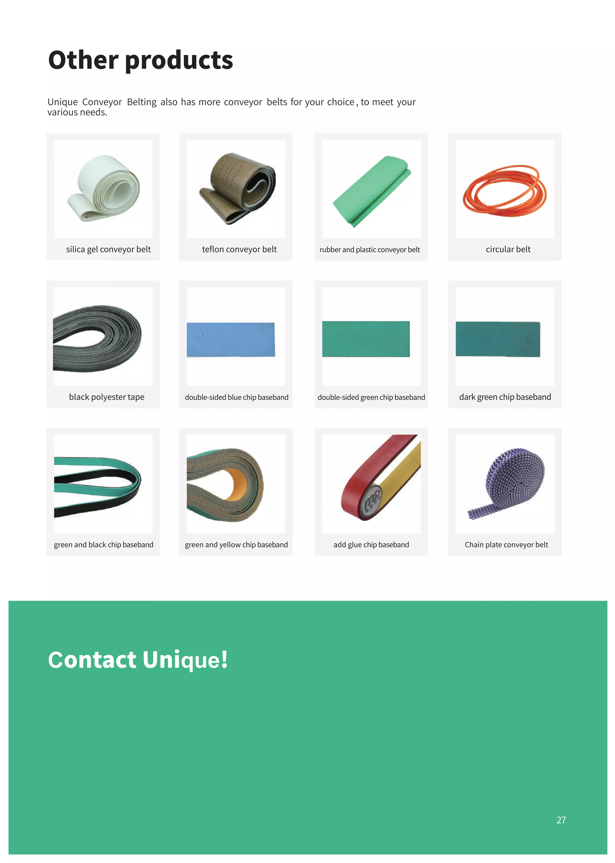 PVC and PU conveyor belt catalog PDF