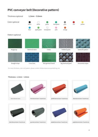 PVC and PU conveyor belt catalog | PDF