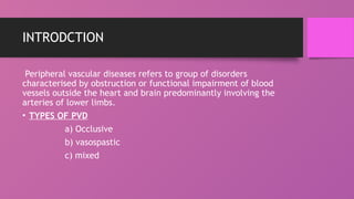 Peripheral vascular disease medicine powerpoint presentation | PPTX