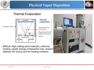 11/2/2023 Vivek Garg 13
Physical Vapor Deposition
 