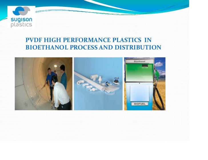 PVDF material compatible with bioethanol