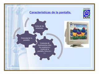 Características de la pantalla. 