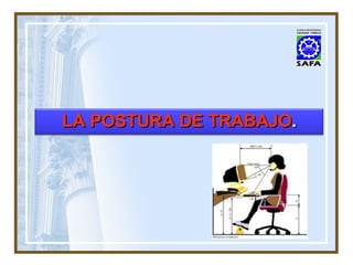 LA POSTURA DE TRABAJO . 