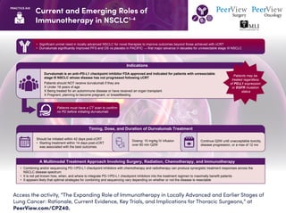 The Expanding Role of Immunotherapy in Locally Advanced and Earlier ...