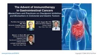 The Advent of Immunotherapy in Gastrointestinal Cancers: MasterClass and Practicum on Checkpoint Inhibition and Biomarkers in Colorectal and Gastric Tumors