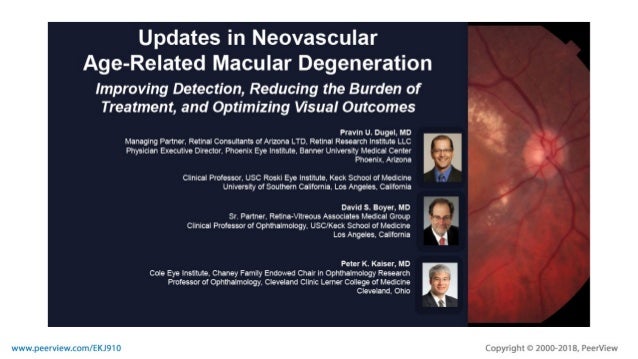 Updates In Neovascular Age Related Macular Degeneration Improving De