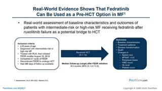 CONTROL Myelofibrosis: Current Options, New Treatment Principles, and ...