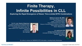 Finite Therapy, Infinite Possibilities in CLL: Exploring the Rapid Emergence of Newer Time-Limited BTKi Combinations