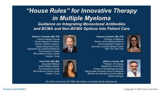 "House Rules" for Innovative Therapy in Multiple Myeloma: Guidance on Integrating Monoclonal Antibodies and BCMA and Non-BCMA Options Into Patient Care