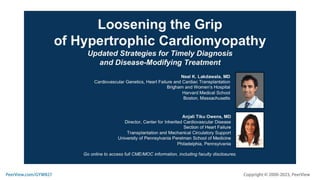 Loosening the Grip of Hypertrophic Cardiomyopathy: Updated Strategies for Timely Diagnosis and Disease-Modifying Treatment