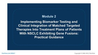 Fine-Tuning Biomarker Testing to Identify and Target RET Fusions as Uncommon But Actionable Genomic Alterations in NSCLC