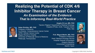 Realizing the Potential of CDK 4/6 Inhibitor Therapy in Breast Cancer: An Examination of the Evidence That Is Informing Real-World Practice