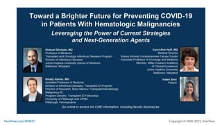 Toward a Brighter Future for Preventing COVID-19 in Patients With Hematologic Malignancies: Leveraging the Power of Current Strategies and Next-Generation Agents