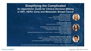 Simplifying the Complicated: An Algorithmic Guide for Clinical Decision-Making in HR+, HER2- EBC and MBC