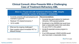 The Convergence of Innovative Therapy and AlloHCT in AML: Applying Current Evidence to Improve Outcomes