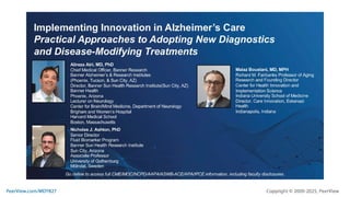 Implementing Innovation in Alzheimer’s Care: Practical Approaches to ...