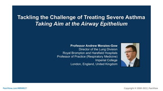 Tackling the Challenge of Treating Severe Asthma: Taking Aim at the Airway Epithelium