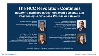 The HCC Revolution Continues: Exploring Evidence-Based Treatment Selection and Sequencing in Advanced Disease and Beyond