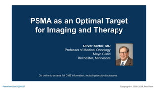 On Target: Understanding the Impact of PSMA for Diagnostic and ...