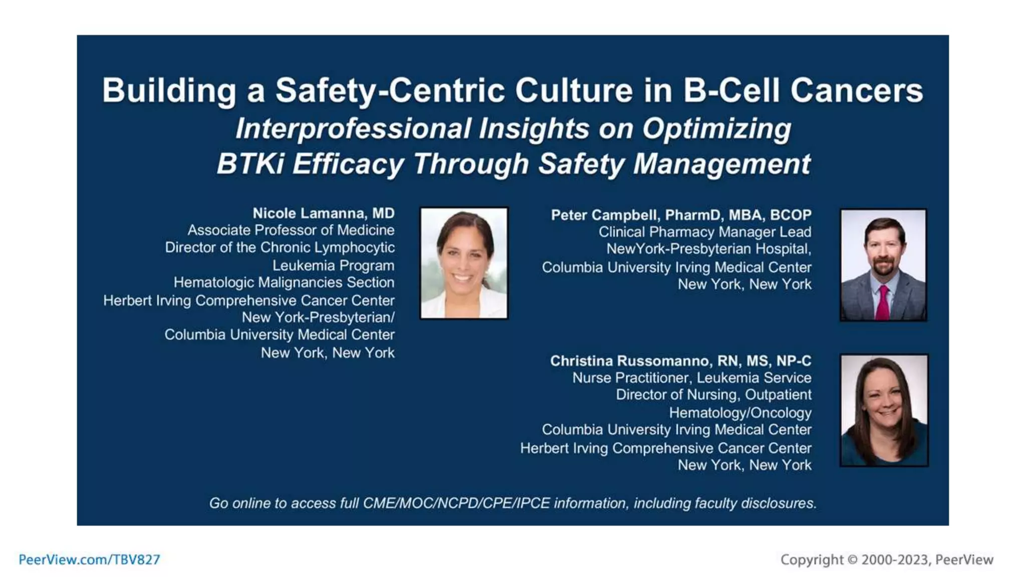 Building a SafetyCentric Culture in BCell Cancers Interprofessional