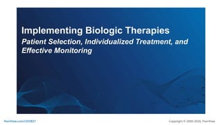 Treating With Precision in CRSwNP: Defining the Role of Targeted ...