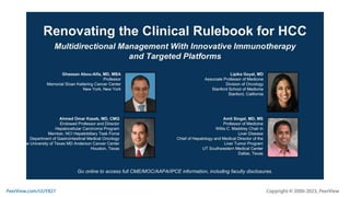 Renovating the Clinical Rulebook for HCC: Multidirectional Management With Innovative Immunotherapy and Targeted Platforms
