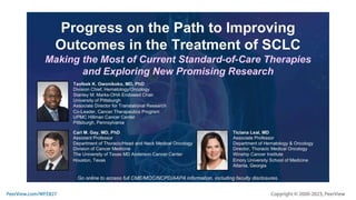 Progress on the Path to Improving Outcomes in the Treatment of SCLC: Making the Most of Current Standard-of-Care Therapies and Exploring New Promising Research