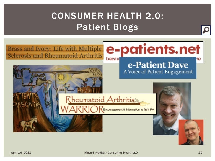 Patient Voices Network Forum: Consumer Health 2.0 Slideshow
