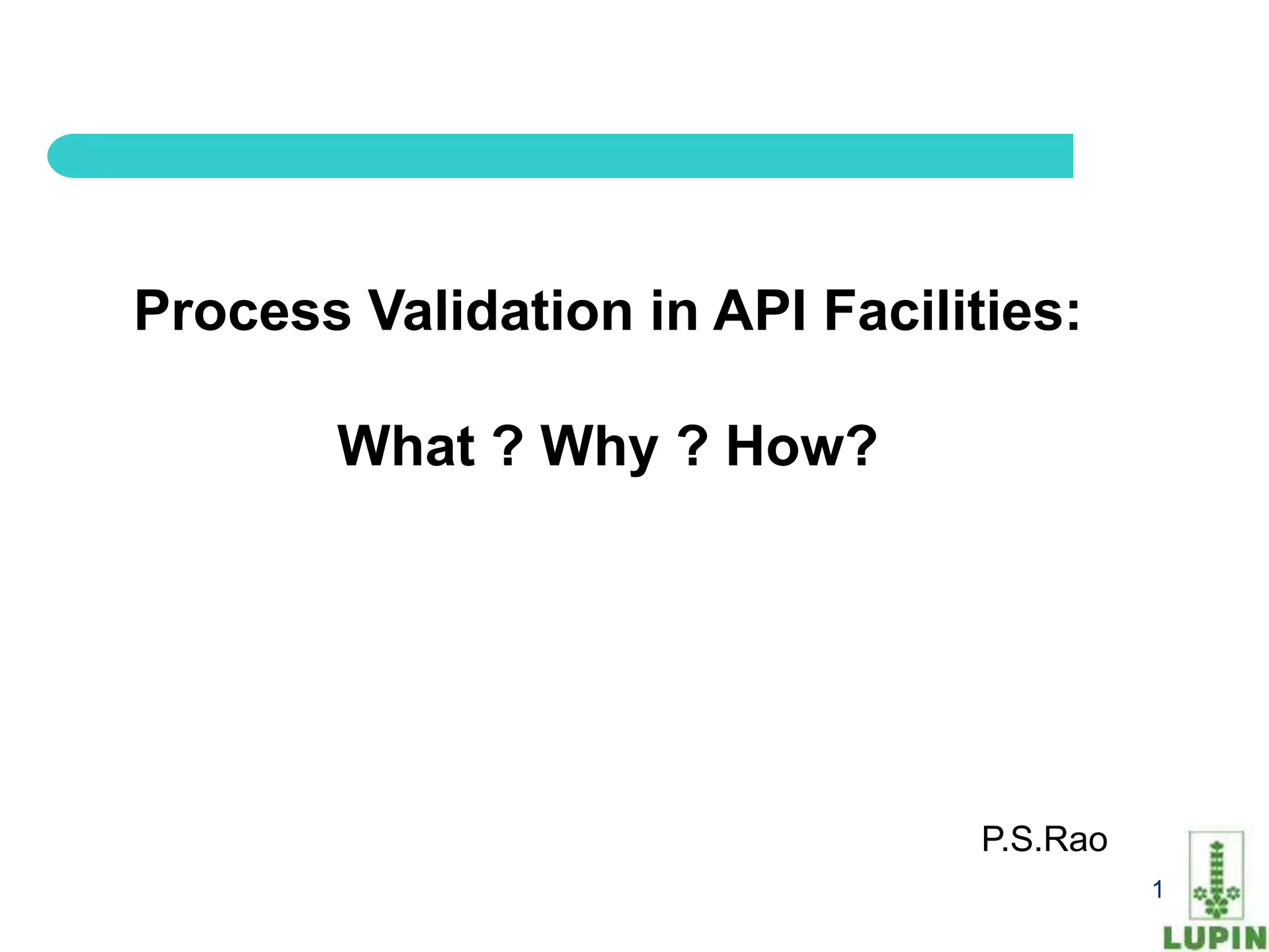 Process Validation of API | PPTX | Manufacturing Industry | Industries