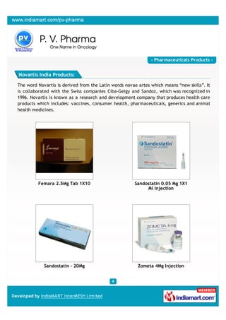 P. V. Pharma, Ahmedabad, Pharmaceuticals Products | PDF