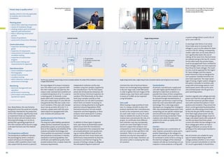 Planning phase
•	 advice when selecting components
•	 review of installation design
•	 shading analysis, grid connection
approval, yield assessment
•	 help in obtaining construction
permits
•	 review of quotations
•	 assessment of economic efficiency
Construction phase
•	 inspection and testing of received
goods
•	 inspection of components
•	 measurement of module output,
insulation testing
•	 inspection of construction
progress
•	 performance testing and
measurements for approvals
Operational phase
•	 visual installation inspection
•	 thermography
•	 sample measurements
•	 insulation testing
•	 defect detection, analysis and
assessment of damage
Monitoring
•	 technical management and
operation
•	 performance monitoring
•	 yield analysis and preparation of
operational reports
© S o l a r p ra xi s e n gi n e e r i n g

tion. Nevertheless, the new factories
being built across the world are virtually
exclusively intended for the production
of thin-film modules. Significantly smaller investment funds are required here
than for silicon cell and module manufacturing technology, so it can be expected that a growing proportion of
thin-film modules will be found in largescale plant business over the medium
term.
The temperature coefficient
The temperature coefficient indicates
the percentage by which a module’s
output will drop as its temperature
increases. With crystalline silicon modules, output falls by around 0.5 percent

22

P h oto : To m Ba e rwa l d

P h oto : To m Ba e rwa l d / S o l a r p ra xi s AG

Quality control is not only applicable
to modules, but to the entire
installation:

Quality assurance at all stages from the factory to
the construction site guarantees long-term yield
stability and operational safety.

P h oto : H ÜTTI N G ER E l e k t ro n ik G mb H + Co. KG

Measuring the temperature
coefficient

Process steps in quality control

Central inverter

a system voltage (direct current, DC) of
up to 1,000 volts (V).

Single string inverters

1.

1.

3.
2.

DC
AC

1. PV generator
2. Generator junction box
3. DC switch
4. Inverter
5. Grid supply

4.

5.

The PV array consists of several strings of series connected modules. The whole of the installation is served by
a single central inverter.

for every degree of increase in temperature. This value is just 0.25 percent with
thin-film modules. To calculate this, the
output under standard test conditions at
a module temperature of 25 °C is used as
a starting point. To illustrate, a solar
power plant with monocrystalline solar
cells and a rated output of 1,000 kW will
only generate 800 kW, even under maximum insolation, if the solar cells’ temperature rises by 40 kelvin (K) to 65 °C. In
contrast, a power plant with the same
rated output but equipped with CdTe
solar modules will yield 900 kW.
Quality assurance from factory to
construction site
The long-term yield stability, operational
safety and thus investment security of a
photovoltaic system are primarily dependent on the longevity and reliability of the
modules and system technology used.
These qualities are examined in complex
test procedures as laid down in industry
standards or technical guidelines. test
certificates and additional quality marks
provide evidence that a module meets the
necessary requirements.

Independent institutes certify solar
modules using test samples supplied by
the manufacturers. The PV+Test (www.
pvtest.de) introduced by Solarpraxis AG
and the German Technical Inspection Association (TÜV Rheinland), on the other
hand, buys samples covertly so that
manufacturers are not able to preselect
which items are tested. Increasing importance is being attached to testing for
potential induced degradation (PID),
electroluminescence cell and module
inspection and thermography, as these
analyses reveal weak points in production and allow flaws to be detected
faster.
In addition to these types of approval
tests, spot checks at photovoltaic power
plants ensure that the manufacturer
data corresponds to the components that
are actually delivered. Such quality testing can involve different levels of complexity and cost, from visual checks and
performance measurements to electroluminescence and thermal imaging. The
purpose of testing is always to safeguard
the anticipated long-term yield and

2.

DC
AC

1. PV generator
2. DC switch
3. Inverter
4. Grid supply

3.

4.

Single-string inverters take a single string of series-connected modules. Each string has its own inverter.

minimize the risks of technical failure.
Drones are increasingly being employed
to fly over large-scale, multi-MW plants
in order to gather thermal images of the
module arrays. Solar farms with outputs
in excess of 10 MW can be inspected
using helicopters.
Extra audit
When buying a large quantity of modules, it is always sensible to place the
products delivered, their manufacturers,
as well as the components and materials used under closer scrutiny. An audit
helps to validate the results of various
module tests and estimate the risks of a
project. As certificates from different
test institutes may vary considerably,
results are more meaningful if manufacturers subject their products and
components to more stringent testing,
and not simply to that specified in the
standards. There is no such thing as
absolute security, but reasonable assessments can be made. Checklists can
also prove useful in analyzing the risks
of a product.

Standardization
At present, manufacturers supply products with highly specific features in an
attempt to make them as distinct as
possible from those of their competitors.
If the wide variety of solar modules could
be reduced through standardization, it
would open up enormous scope to bring
down the costs associated with systems
technology. This is why large project
developers are changing their strategy to
offer only standardized power plant units
comprising just one specific module type
and one particular plant design (substructure and string connection). These
modular units allow the solar plant
output to be scaled up rapidly with the
greatest of ease.
Inverters
Solar generators are a combination of
solar modules connected in series and in
parallel: Depending on the voltage of a
given solar module, up to 30 of them may
be connected in series to form a string, so
the electrical voltages of the individual
modules will add up. Connecting 20 to 30
modules in series produces a string with

In very large solar farms, it can sometimes make sense to increase the DC
voltage to 1,500 V, as this allows for lower
current in the DC cabling. Consequently,
smaller cable sizes can be used, which in
turn significantly lowers the cost of
cabling. At the same time, thermal losses
are reduced owing to the low DC current.
On the other hand, the junction boxes
must be equipped with fuses certified for
these voltages, which are more expensive
than those for lower voltages. The inverters, too, must be approved for the higher
DC input voltages, and thus require
power electronics that are designed for
such purposes. Suitable transistors are
even more expensive. The major advantage of having a higher system voltage is
the option it provides to combine solar
arrays with wind energy systems. Such
hybrid power plants take up the same
area and feed power into the grid via a
joint switching station.
Inverters regulate solar voltage and solar
power such that the solar generator will
furnish the maximum possible output,
even with constant fluctuations in temperature and insolation. They convert the
direct current generated by photovoltaic
systems into alternating current that can
be fed into the grid. While smaller systems feed single-phase power into the
low-voltage grid (grid voltage of 400 V),
larger solar power plants with outputs of
100 kW and above feed three-phase
current into either the low-voltage or medium-voltage grid, which can have a
voltage of between 20 and 50 kV, depending on the national grid standard in
a given country.
Not all inverters are suitable for every
type of module (depending on MPP
voltage window, whether or not a transformer is present and whether or not the
DC circuit is grounded). It should there-

23

 