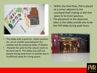 Pvr Layout PVR cinemax Architectural Case study By Akash thottarath | PPTX