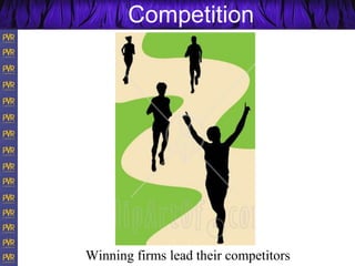 Competition
Winning firms lead their competitors
 